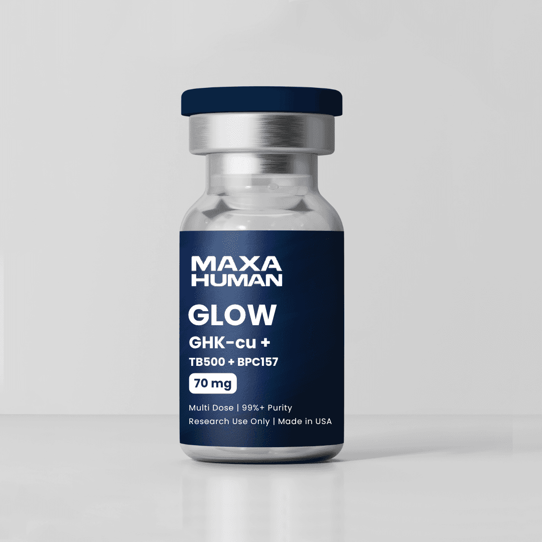 Glow (GHK-cu 50mg / TB500 10mg / BPC-157 10mg) Skin & Hair Regeneration
