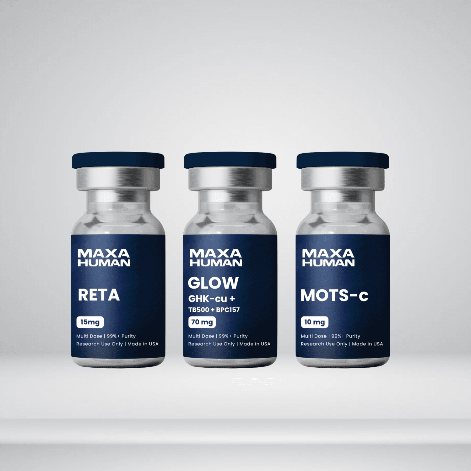 HollyWood Celebrity Stack (Ret 15mg + GLOW 70mg + MOTS-c 10mg)