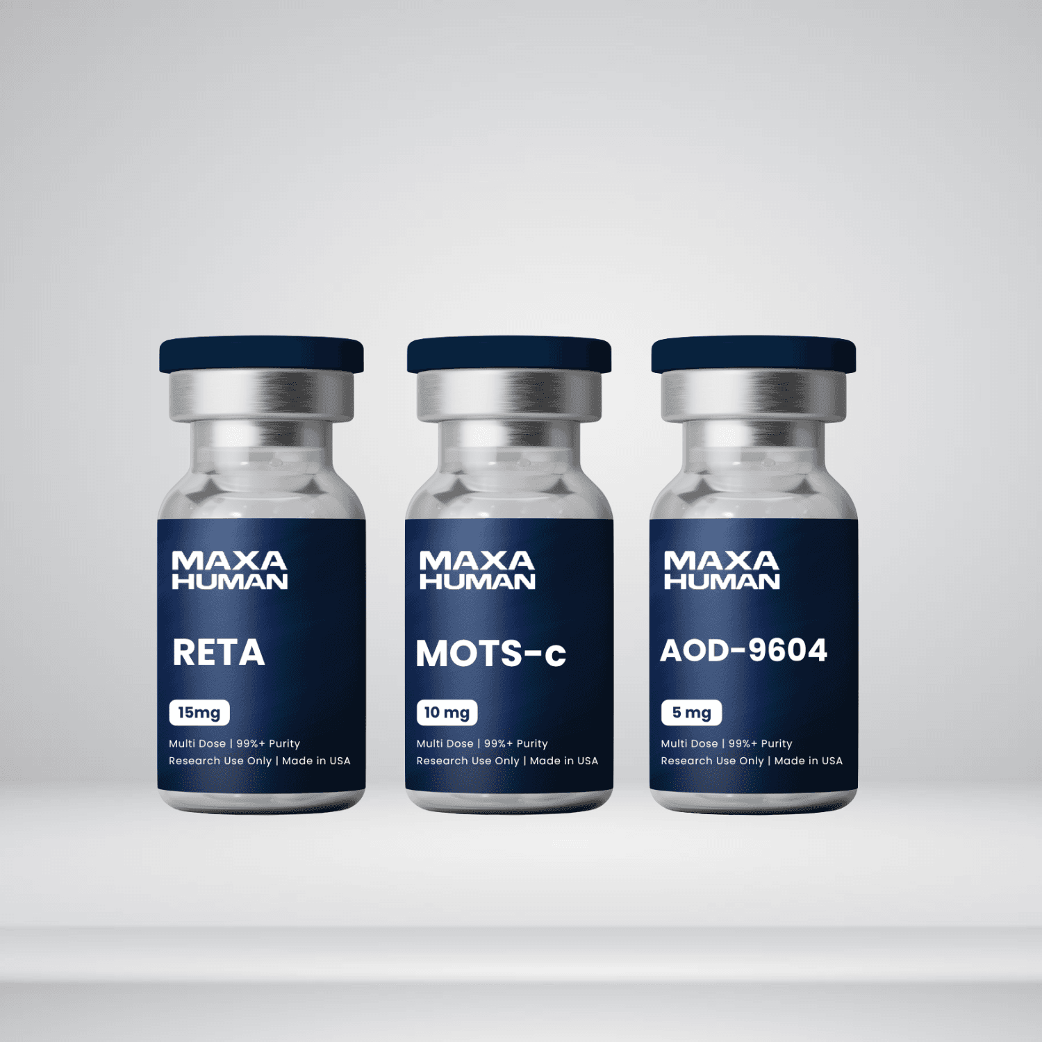 ستاك الدهون العنيدة Stubborn Fat Stack (RT 15mg + AOD9604 5mg + MOTSc 10mg)
