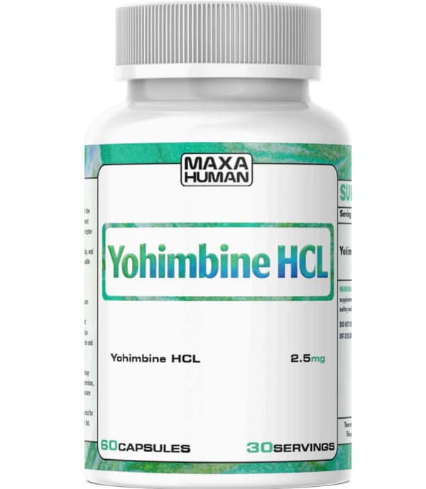 Yohimbine HCL (2.5mg) 60 Capsules – Alpha Receptor Fat Targeting Complex